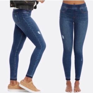 SPANX Distressed‎ Ankle Raw Hem Skinny Jeans